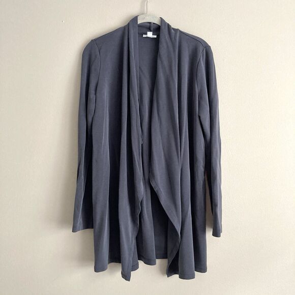 Pure Jill J. Jill Gray Open Front Cardigan Womens Size Small Modal Basic Staple - Picture 1 of 8